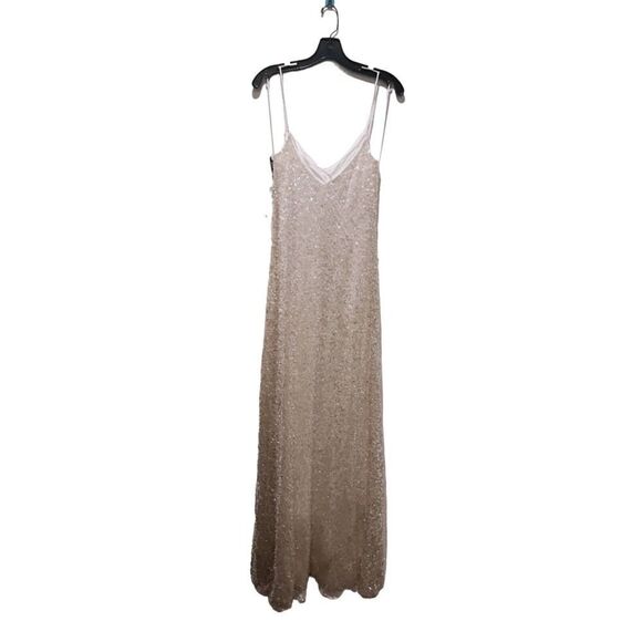 GALVAN sequin Estrella Slip Dress pearl white US6(FR38) - Picture 8 of 14